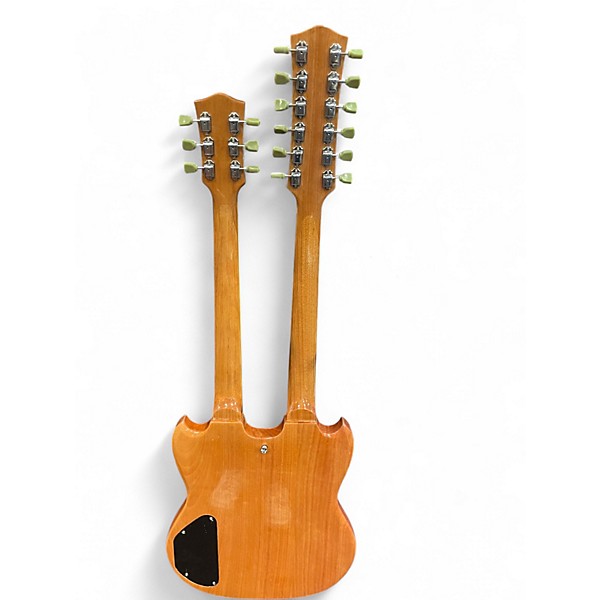 Used Cozart 6 12 Double Neck Natural Solid Body Electric Guitar