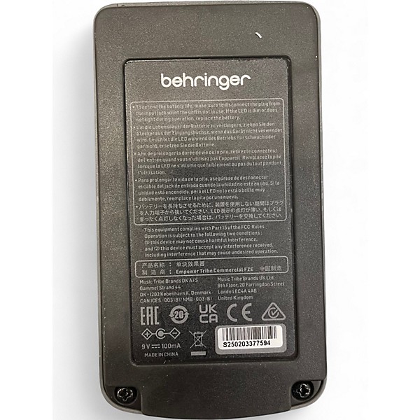 Used Behringer TU300 Chromatic Tuner Pedal