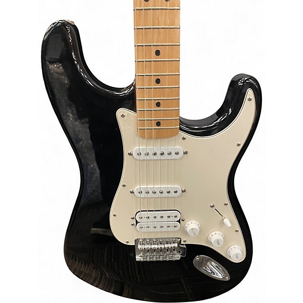Used Fender Standard Stratocaster Black Solid Body Electric Guitar