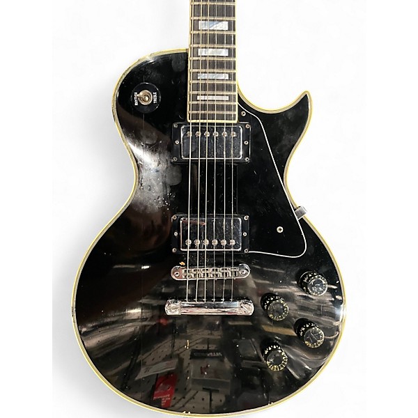 Vintage 1980 Gibson Les Paul Custom Black Solid Body Electric Guitar