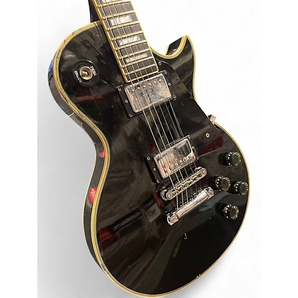 Vintage 1980 Gibson Les Paul Custom Black Solid Body Electric Guitar