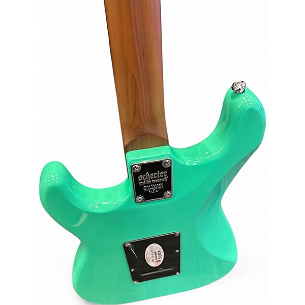 Used Schecter Guitar Research Nick Johnston Traditional S/S/S Seafoam Green Solid Body Electric Guitar