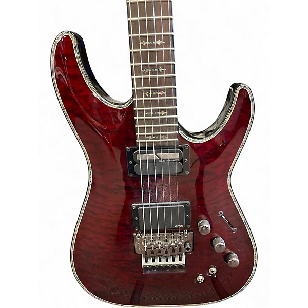 Used Schecter Guitar Research Hellraiser-S Black Cherry Solid Body Electric Guitar