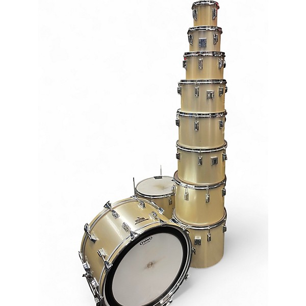 Used Pearl 9 Piece Peter Criss Fiberglass 10 pc Drumset MIJ Japan Silk Drum Kit