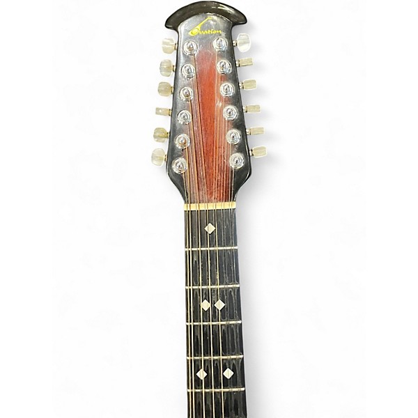 Vintage 1985 Ovation 1755 Tobacco Sunburst 12 String Acoustic Guitar