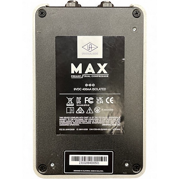 Used Universal Audio MAX PRE AMP DUAL COMPRESSOR Effect Pedal