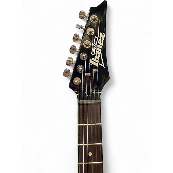 Used Ibanez GRX70QA TRANSPARENT BLUE Solid Body Electric Guitar