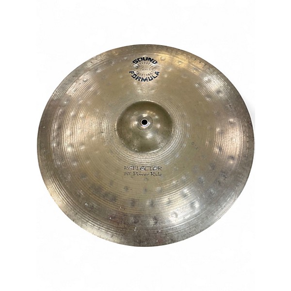 Used 1990s Paiste 20in SOUND FORMULA REFLECTOR POWER RIDE Cymbal