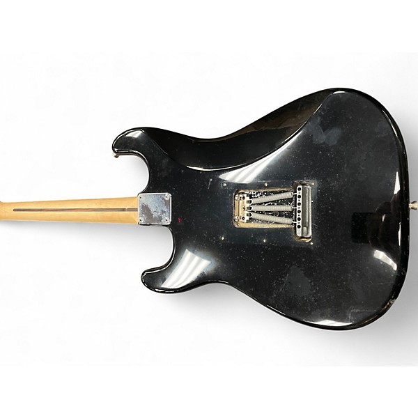 Used Starcaster by Fender Stratocaster Black Solid Body Electric Guitar