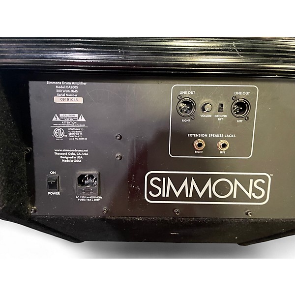 Used Simmons DA200S 200W Drum Amplifier