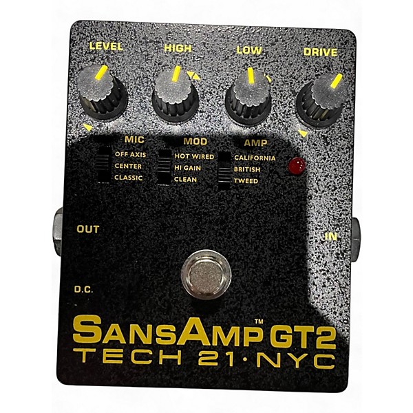 Used Tech 21 Sansamp GT2 Tube Amp Emulator Effect Pedal