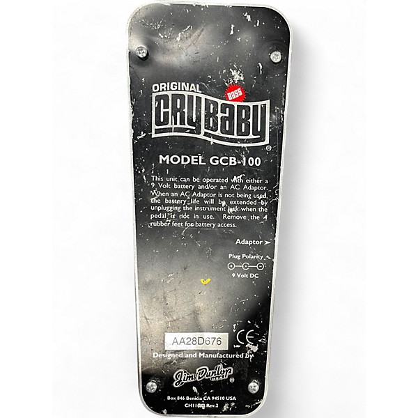 Used Dunlop gcb-100 crybaby Effect Pedal