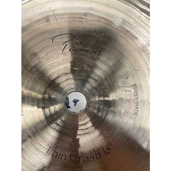 Used Paiste 18in Signature Traditional Thin Crash Cymbal