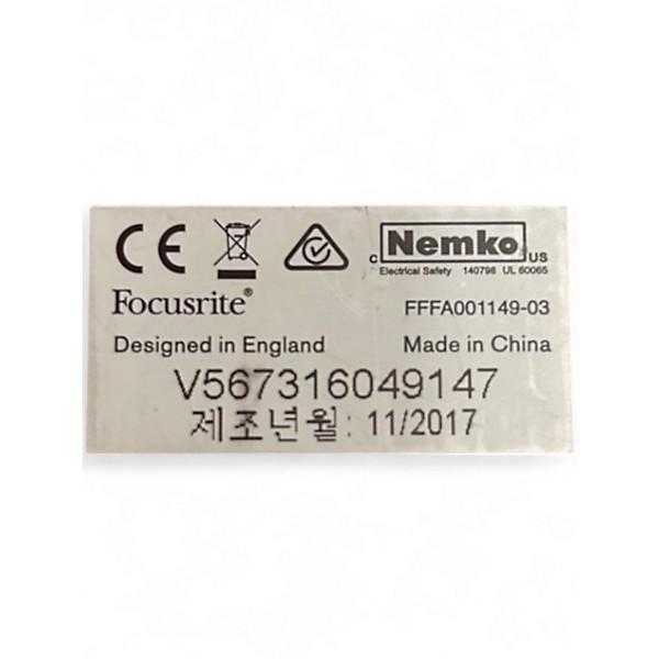 Used Focusrite Scarlett 6i6 Gen 2 Audio Interface