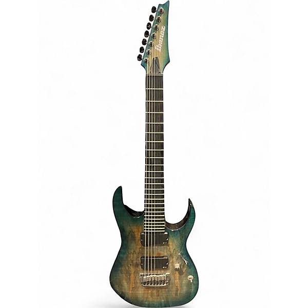 Used Ibanez RGIX27FESM Foggy Stained Green Solid Body Electric Guitar