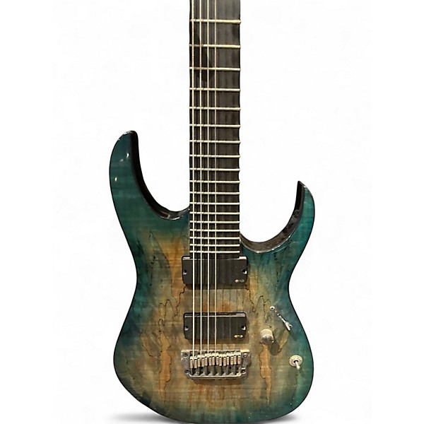 Used Ibanez RGIX27FESM Foggy Stained Green Solid Body Electric Guitar