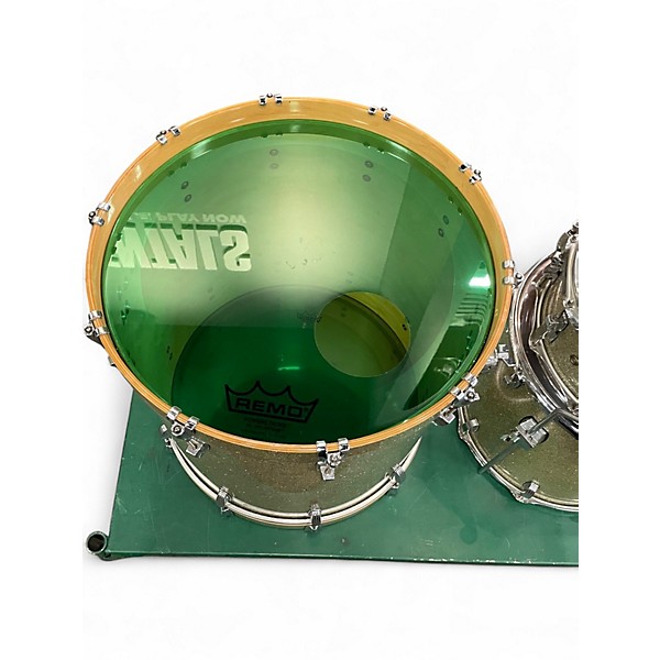 Used Ludwig 4 Piece Centennial Silver Sparkle Drum Kit