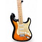 Used 2008 Squier Affinity Stratocaster 2 Tone Sunburst Solid Body Electric Guitar