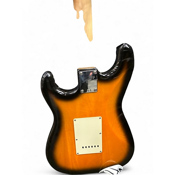 Used 2008 Squier Affinity Stratocaster 2 Tone Sunburst Solid Body Electric Guitar