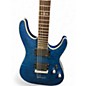 Used Schecter Guitar Research C1 Platinum Blue Solid Body Electric Guitar