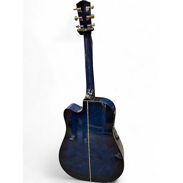Used Fender DG22CE Blue Burst Acoustic Electric Guitar