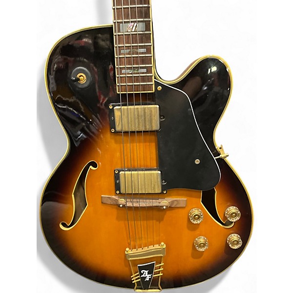 Used Ibanez AF120 Brown Sunburst Hollow Body Electric Guitar