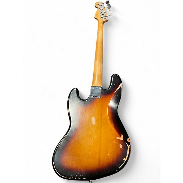 Used 2018 Fender Road Worn 1960S Jazz Bass 3 Tone Sunburst Electric Bass Guitar