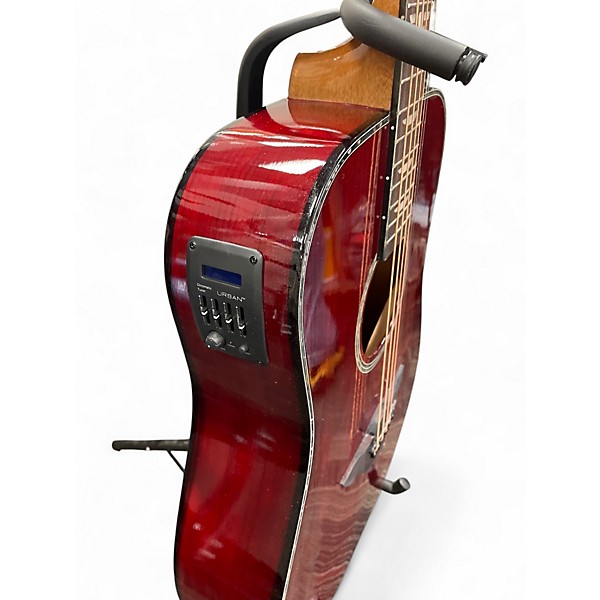 Used Keith Urban BLACK LABEL PLATINUM Red Acoustic Electric Guitar