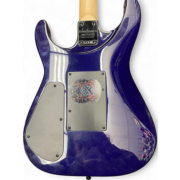 Used Jackson JS34Q Dinky Trans Purple Solid Body Electric Guitar