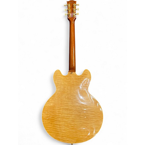 Used 2023 Gibson 1964 ES335 M2M Figured P90 Trans Ebony Hollow Body Electric Guitar