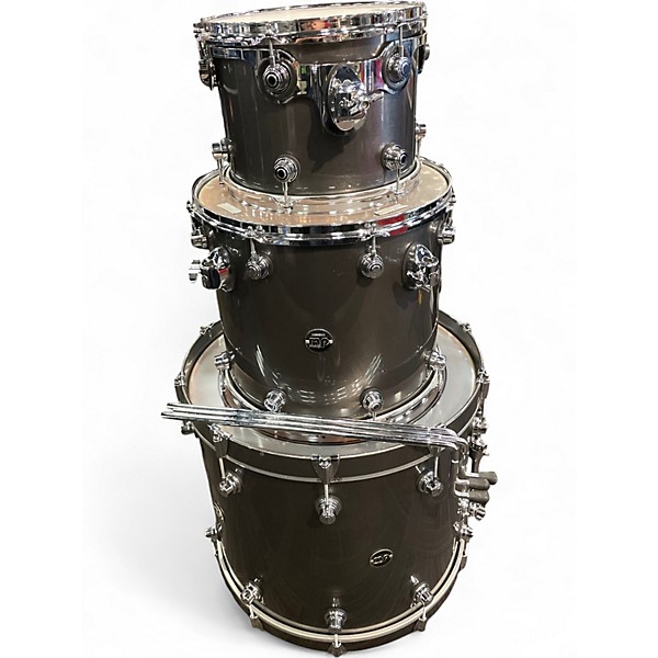 Used DW 3 Piece Performance Series Gun metal Grey Drum Kit