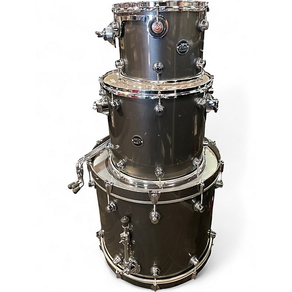 Used DW 3 Piece Performance Series Gun metal Grey Drum Kit