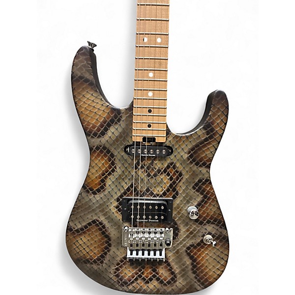 Used Charvel Warren DeMartini Signature Snake Pro Mod Snakeskin Solid Body Electric Guitar