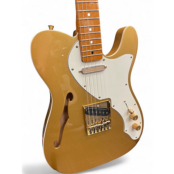 Used Squier Classic Vibe Telecaster Thinline Aztec Gold Hollow Body Electric Guitar