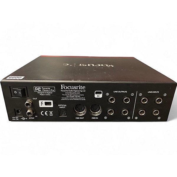 Used Focusrite Clarett 4Pre Audio Interface