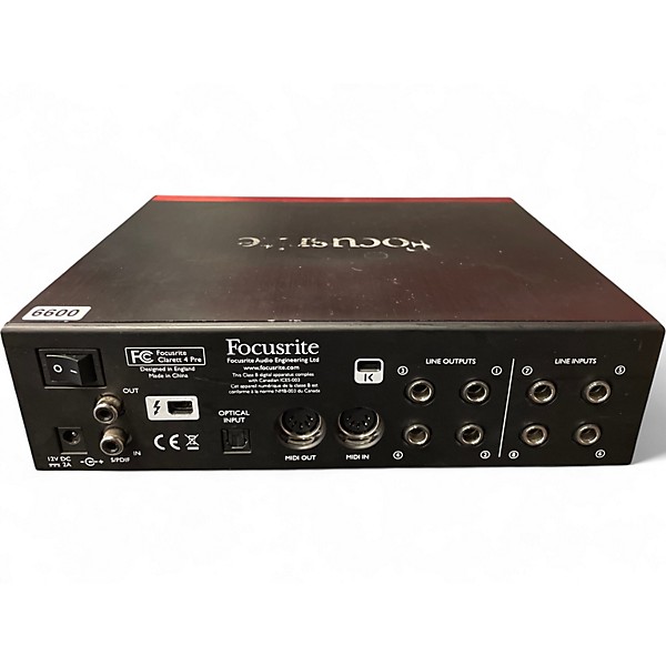 Used Focusrite Clarett 4Pre Audio Interface