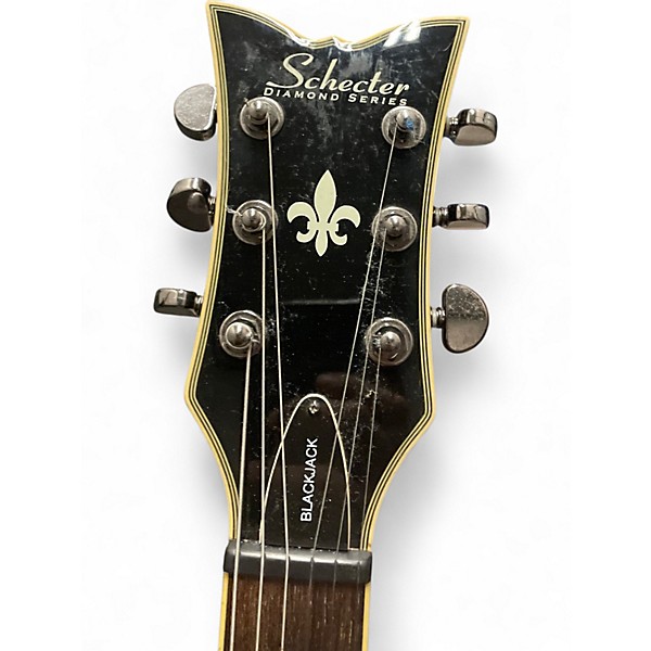 Used Schecter Guitar Research TEMPEST BLACKJACK Black Solid Body Electric Guitar