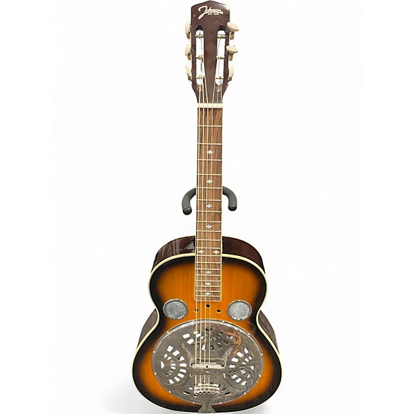 Used Johnson Square Neck Resonator 2 Color Sunburst Resonator Guitar