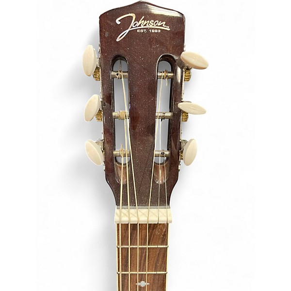 Used Johnson Square Neck Resonator 2 Color Sunburst Resonator Guitar