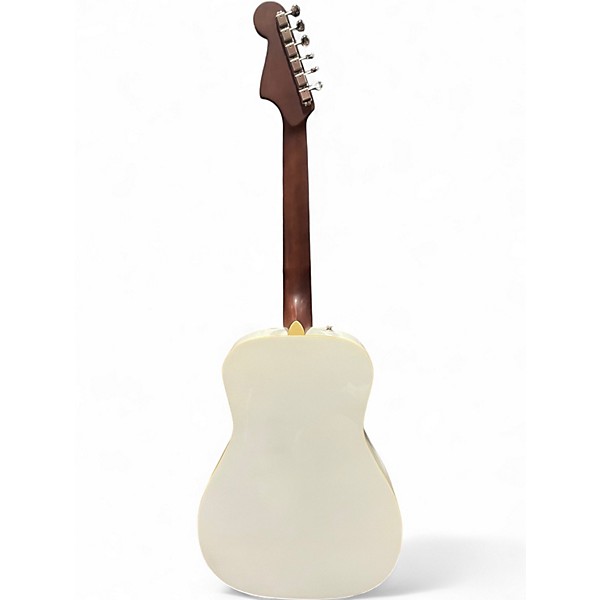 Used Fender Malibu Player Arctic White Acoustic Electric Guitar