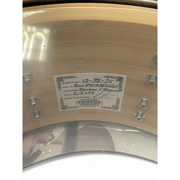 Used 2025 Parton Drumworks 14X6.5 USA Custom Rosewood Satin Drum