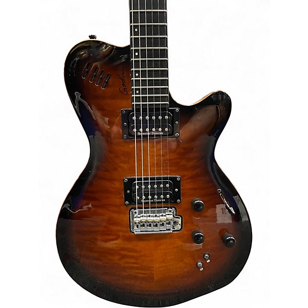 Used Godin LGXT Synth Access Tobacco Sunburst Solid Body Electric Guitar