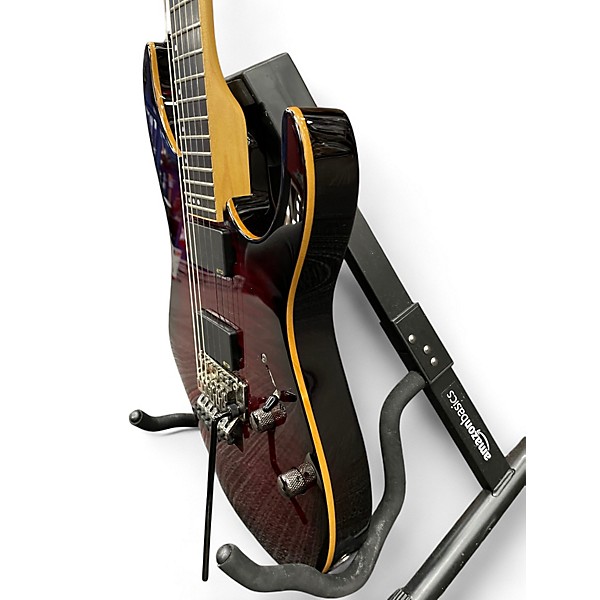 Used Schecter Guitar Research Banshee FR-A Crimson Burst Solid Body Electric Guitar