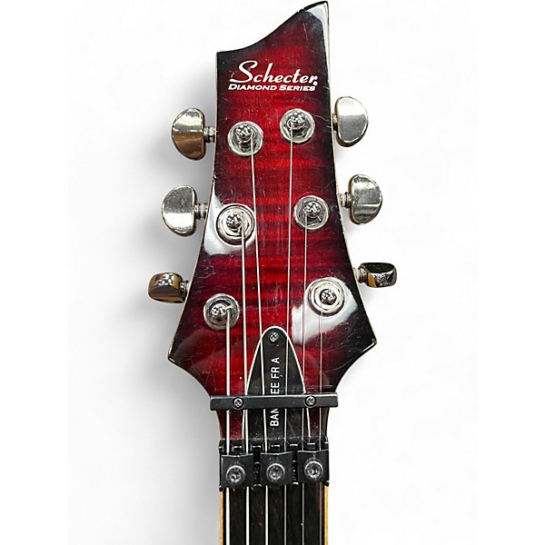 Used Schecter Guitar Research Banshee FR-A Crimson Burst Solid Body Electric Guitar