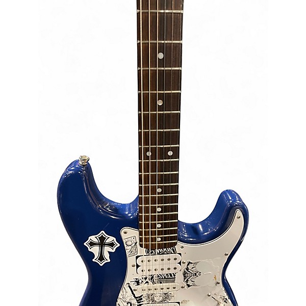 Used Squier Standard Stratocaster Blue Solid Body Electric Guitar