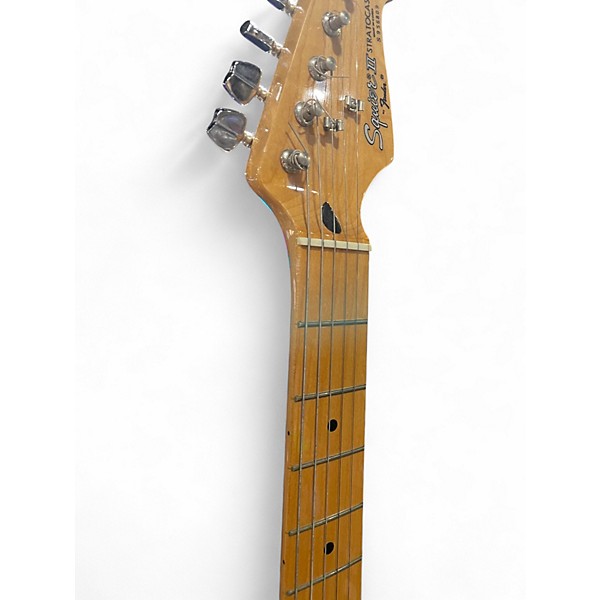 Used Squier Standard Stratocaster Black Solid Body Electric Guitar