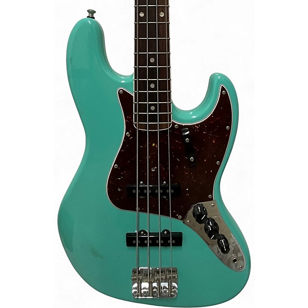 Used Fender American vintage ii jazz bass 66 reissue Seafoam Green Electric Bass Guitar