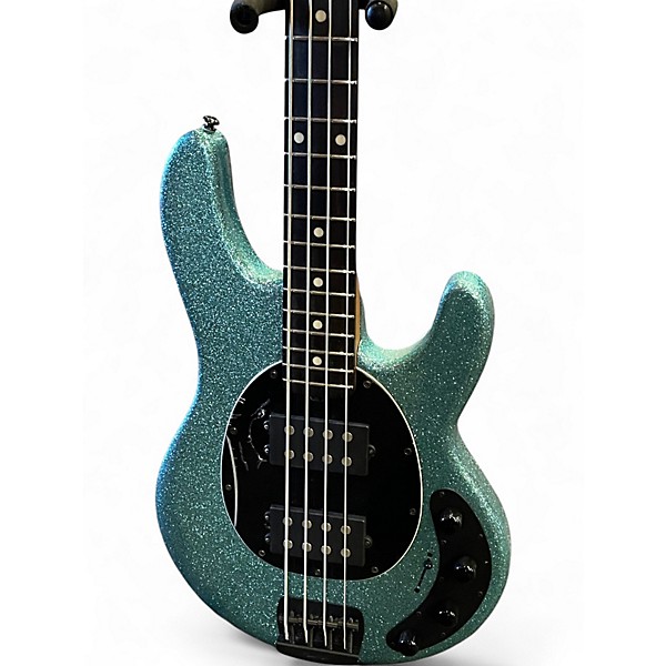Used Ernie Ball Music Man sting ray special hh aqua sparkle Electric Bass Guitar