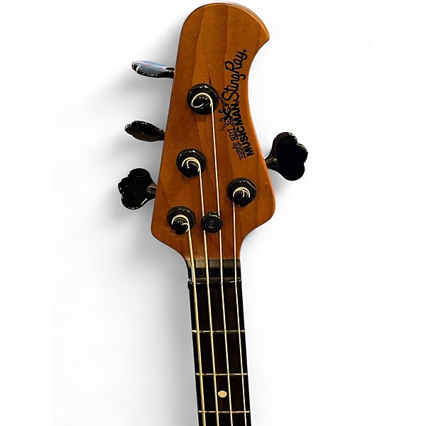 Used Ernie Ball Music Man sting ray special hh aqua sparkle Electric Bass Guitar