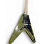 Used 2022 Epiphone Limited Run Flying V DRAB GREEN Solid Body Electric Guitar